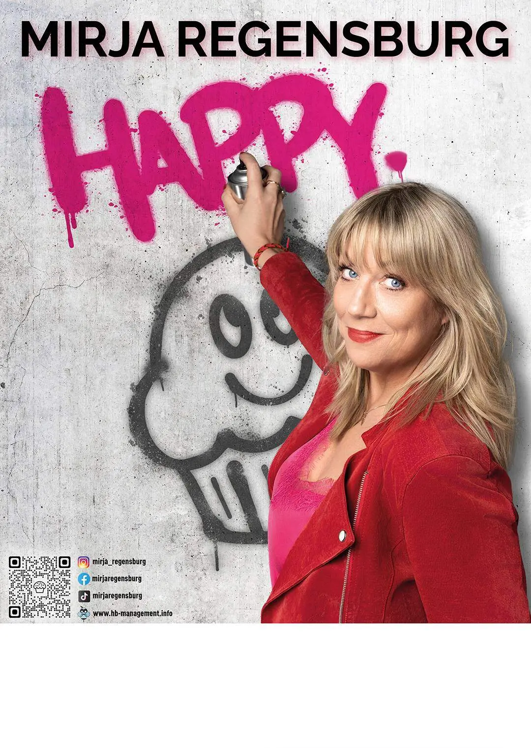 mirja regensburg happy. plakat